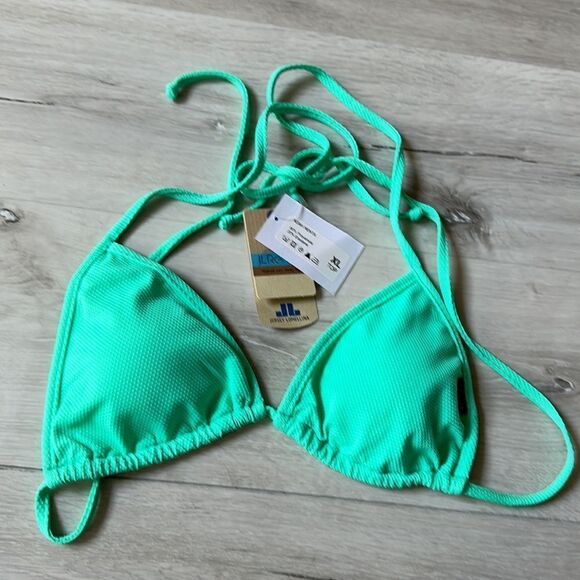 MirtyllaNoah Menta‎ Mint Green M Bikini Top NWT IN PACKAGING Made in Italy - Picture 5 of 7